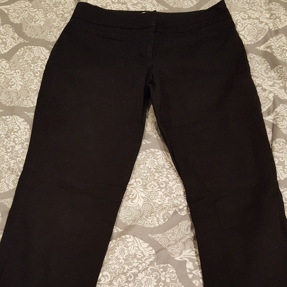 NY and Co stretch cropped black pants